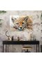 Pointillism Glass Wall Art: Fun Animal Portrait, Pointillism, Fun - 3