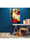 Geometric Impressionist Glass Wall Art, Classicism+Popart, Combine Pop Art with Classicism - 3