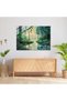 Pointillism Glass Art, Serene Forest Landscape, Pointillism, Glass Wall Art, Modern Art - 2
