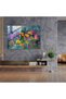 Pointillism Flower Glass Print - Pointillism, Pointillism, Modern Art, Glass Wall Art - 3