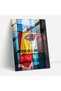 Dadaism Glass Art - Bold Color Blocks - Dadaism, Wall Decoration, Bold, Home Decor