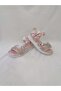 Girl's Sandals with Stone Sole Pad - 5