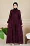 Nevrül Robadan Mevlana Dress Bell Skirt Dress Islamic Dress Prayer Dress Viscose Cotton Dress - 4