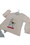 Crew Neck Long Sleeve Printed Baby Girl 2 Piece Set - 3