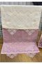 Pack of 2 50x90 Cotton Velvet Needle Lace Motif Hand and Face Towel - 3