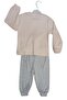 Crew Neck Long Sleeve Printed Baby Girl 2 Piece Set - 2