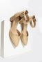 Women's Gold Yellow Heeled Shoes Evening Dress Stiletto Chunky Heel Wedding Dress Shoes 5.5cm - 6