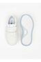 Solid Sneakers with Hook and Loop Closure - 4
