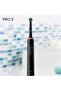 Oral B PRO 3 -3000 Oral B Power فرشاة أسنان سوداء + حقيبة سفر، مستشعر ضغط مرئي - D505.513.3X - 5