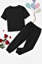 Girls'/Boys' Tracksuit Set - Crew Neck T-shirt and Elasticated Sweatpants ( Top Bottom Set)