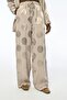 Round Patterned Jacquard Comfortable Fit Pants