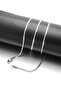 Flat Snake Snake Model Chain Stainless Men's Steel Necklace 2mm