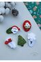 Special New Year Themed Niche Hair Accessory Set with 5 Buckles No:5 - 2