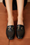 , Genuine Leather Women's Shoes 1411033Z24072 Black