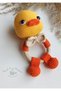Duck - Teether & Rattle Antibacterial Threaded - 4
