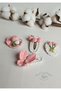 Special 4-Piece Pink Set Snap Niche Hair Accessories - 5