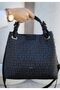 Women's Knitted Hand and Shoulder Bag - 2