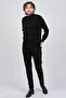 Men's Half Turtleneck Plain Sweater 6091024 Black - 6