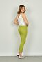 Women's Ankle Length Slim Fit Trousers 7410 Pistachio Green - 4