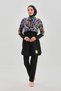 4-Piece Hijab Swimsuit with Gilet Full Covered Hijab Swimsuit Plus Size Burkini - 4