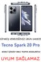 Spark 20 Pro Purple Color Silicone Case with Print and Camera Protection - 2