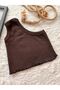 BABY KIDS BROWN RiBANA SINGLE CROP TOP - 4