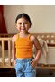 ORANGE BABY Corded Fabric Rib Knit Cropped BODY - 4