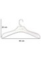 6-Piece Plastic Jacket, Coat, and Jacket Hanger with Lama Hooks, 45 cm, First Class Quality, Luxury.