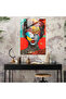 Geometric Rococo Glass Print, Classicism+Popart, Combine Classicism and Pop Art - 2