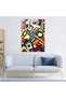 Geometric Abstract Glass Wall Art, Andy Warhol, Home Decor, Glass Art - 3