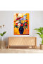 Pop Art Flowers Glass Wall Art, Classicism+Popart, Combine Classicism with Pop Art - 3
