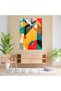 Dadaism Home Decor, Abstract Geometric Shapes in Bold Colors, Dadaism, Modern Art - 3