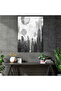 Classicism with Pop Art Glass Print, Classicism+Popart, Black and White, Glass Art - 2