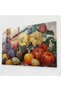 Pointillism Modern Art: Fruits and Flowers Still Life, Pointillism, Glass Art