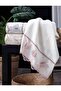 Butterfly Laced 3-Piece 100% Cotton Dowry 50X90 Hand and Face Towel Set