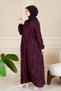 Nevrül Robadan Mevlana Dress Bell Skirt Dress Islamic Dress Prayer Dress Viscose Cotton Dress - 5