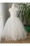 Mermaid Sequin White Children's Evening Dress - 6