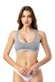 Cotton Lycra Combed Cotton Fabric 4-Piece Black, Gray, Nude, White Color Sports Bra with Removable Pads - 7