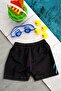 Boy - Black Batman Printed Waist Lace Up Swim Shorts - 3