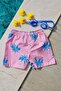 Boy's Palm Tree Patterned Waist Lace Up Swim Shorts - 2