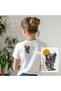 Gold Glitter Printed Tiger 100% Cotton Premium White T-Shirt - 2