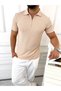 Polo Collar Zippered Lycra Breathable Soft T-Shirt