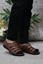 106 Tan Kale Comfort Genuine Leather Men's Sandals - 2