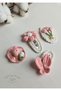 Special 4-Piece Pink Set Snap Niche Hair Accessories - 3