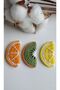 Natural And Cute Fruit Themed Hair Accessory Snap Clip Orange, Kiwi, Lemon 3 Pieces (1 ER FRUIT) - 5