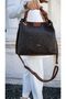 Brown Brown Braided Women's Hand and Shoulder Bag - 2