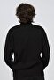 Men's Half Turtleneck Plain Sweater 6091024 Black - 5