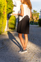 Women's Black-White Mesh Cut Color Block Sleeveless Loose Dress BST700-3581 - 3