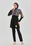 4-Piece Hijab Swimsuit with Gilet Full Covered Hijab Swimsuit Plus Size Burkini - 2