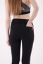 Women's Jeans Skinnyjean Regular Anthracite with Extra Narrow Molded Knees Ripped High Waisted Pockets - 5